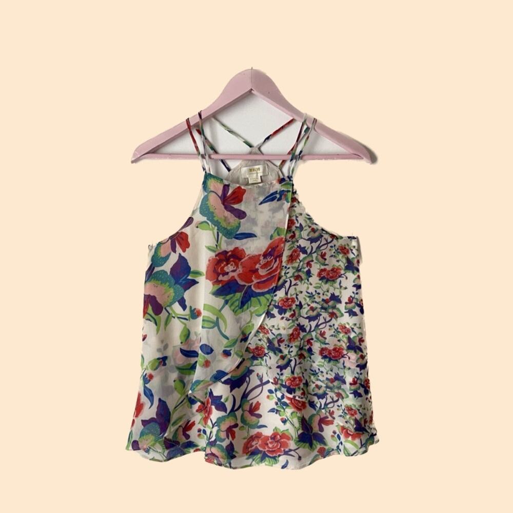 Anthropologie Maeve Floral Tank Top
